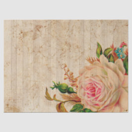 Papel De Seda Série Música e Rosas Design 17