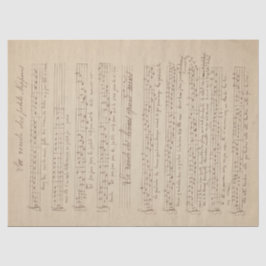 Papel De Seda Série Música e Rosas Design 2