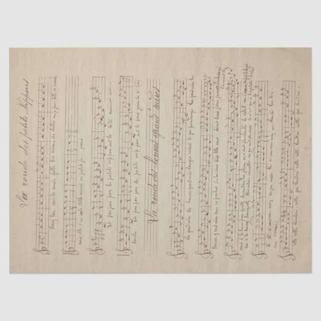 Papel De Seda Série Música e Rosas Design 2 (Frente )