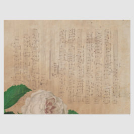 Papel De Seda Série Música e Rosas Design 4