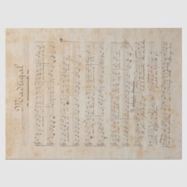 Papel De Seda Série Música e Rosas Design 6