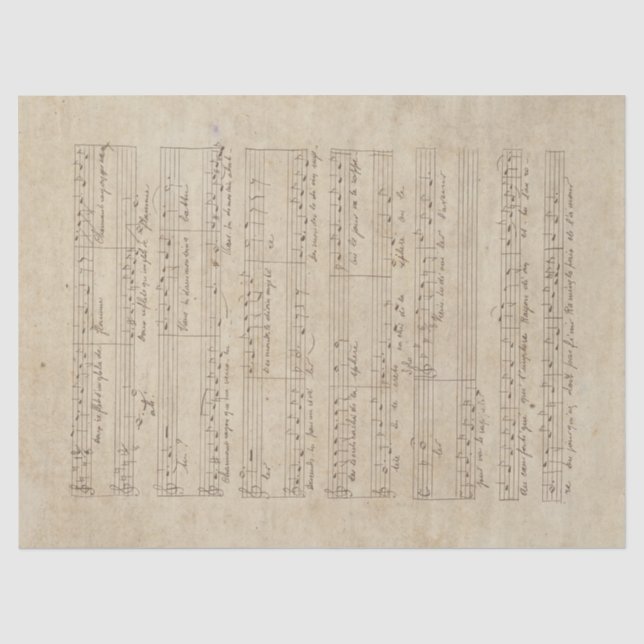 Papel De Seda Série Música e Rosas Design 9 (Frente )