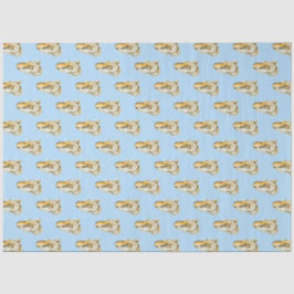 Papel De Seda Série Náutica, cor-de-rosa e azul, Design 8