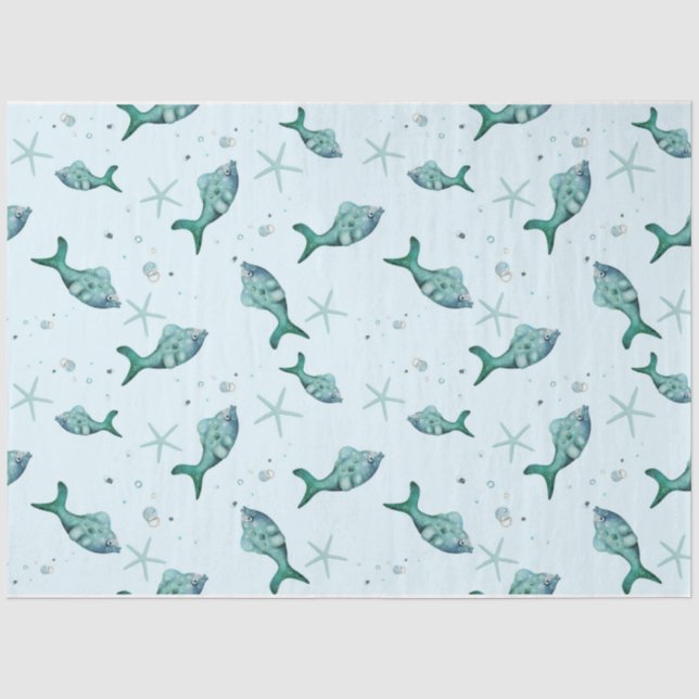 Papel De Seda Série Náutica Design 6 (Frente )