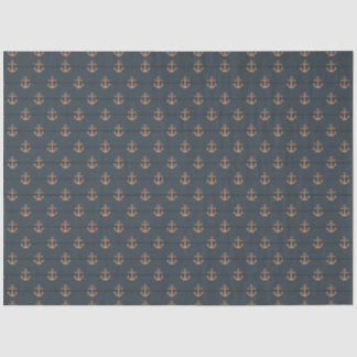 Papel De Seda Série Náutica Escura Design 4