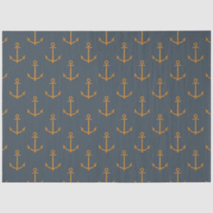 Papel De Seda Série Náutica Escura Design 6