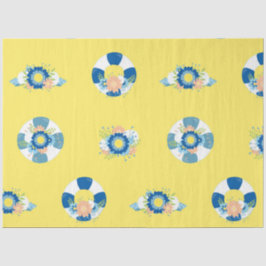 Papel De Seda Série Náutica Floral Design 2