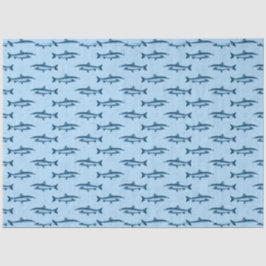 Papel De Seda Série Náutica Rosa e Azul Design 10