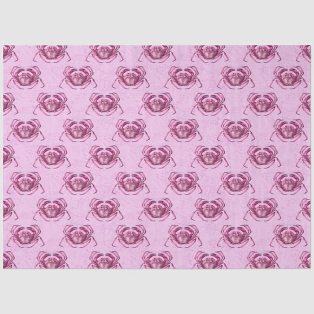 Papel De Seda Série Náutica Rosa e Azul Design 2 (Frente )