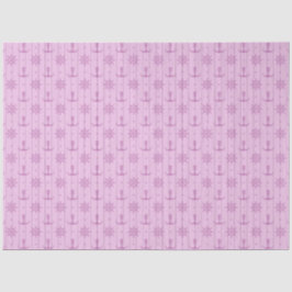 Papel De Seda Série Náutica Rosa e Azul Design 4