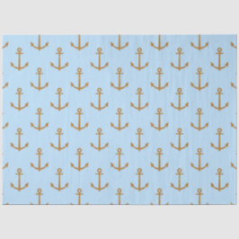 Papel De Seda Série Náutica Rosa e Azul Design 6