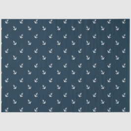 Papel De Seda Série Náutica Vermelho e Azul Design 15