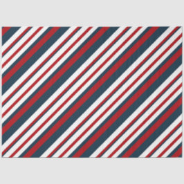 Papel De Seda Série Náutica Vermelho e Azul Marinho Design 13