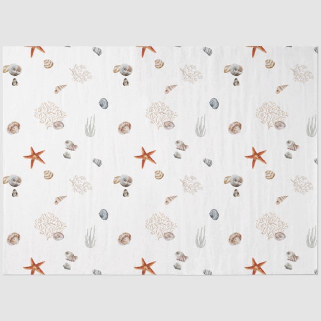 Papel De Seda Série Ocean Breeze Design 1 (Frente )