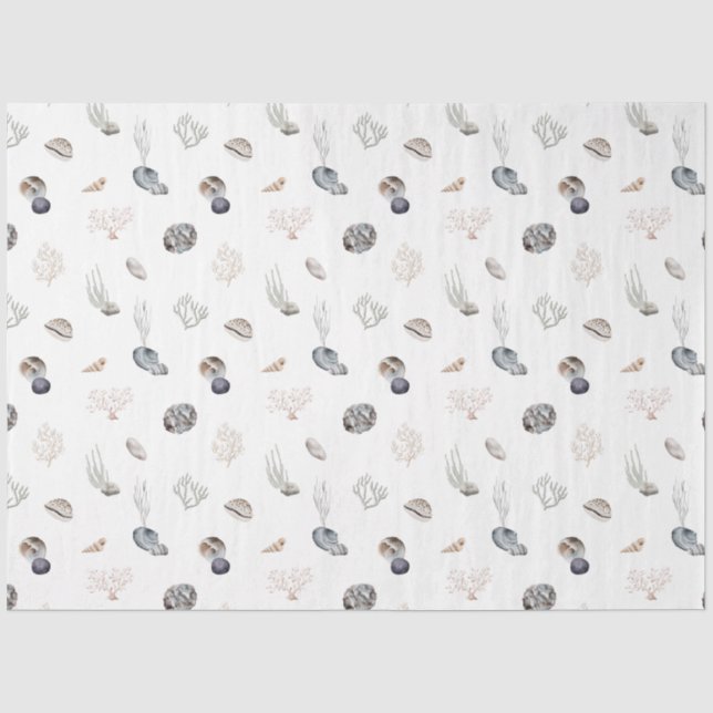 Papel De Seda Série Ocean Breeze Design 2 (Frente )