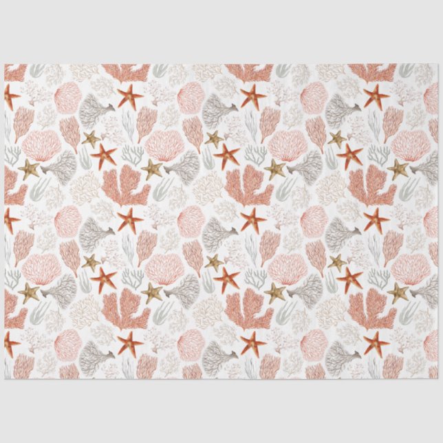 Papel De Seda Série Ocean Breeze Design 3 (Frente )