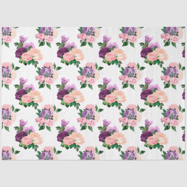 Papel De Seda Série Peach, Pink e Lavender Design 4 (Frente )