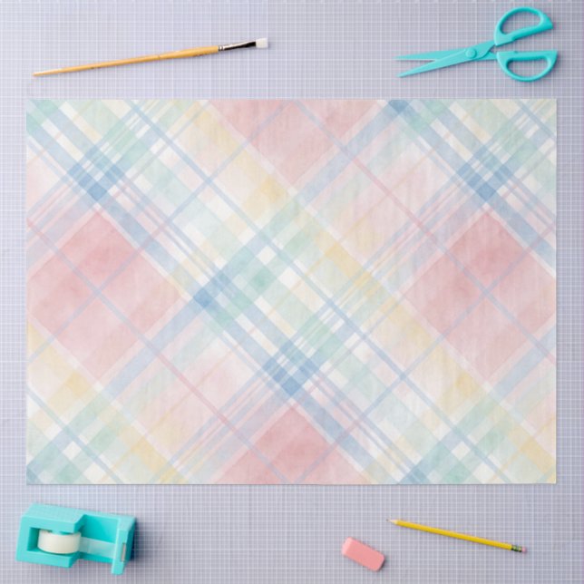 Papel De Seda Série Plaid Páscoa Design #16 (Arte )