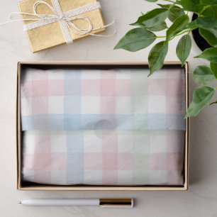 Papel De Seda Série Plaid Páscoa Design #3