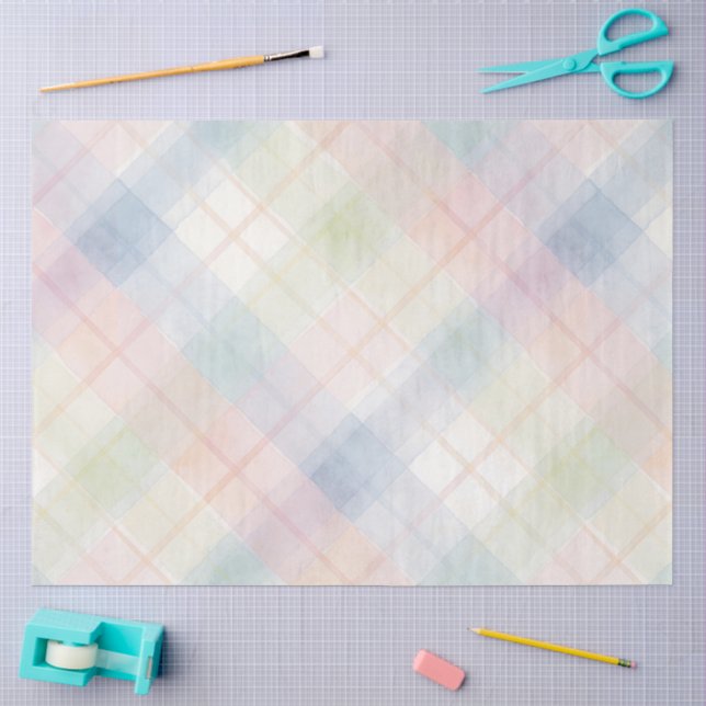 Papel De Seda Série Plaid Páscoa Design #5 (Arte )