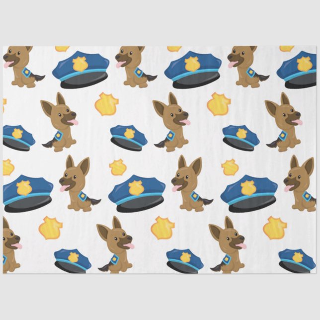 Papel De Seda Série Polícia Design 6 (Frente )