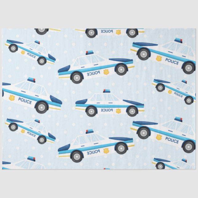 Papel De Seda Série Polícia Design 7 (Frente )