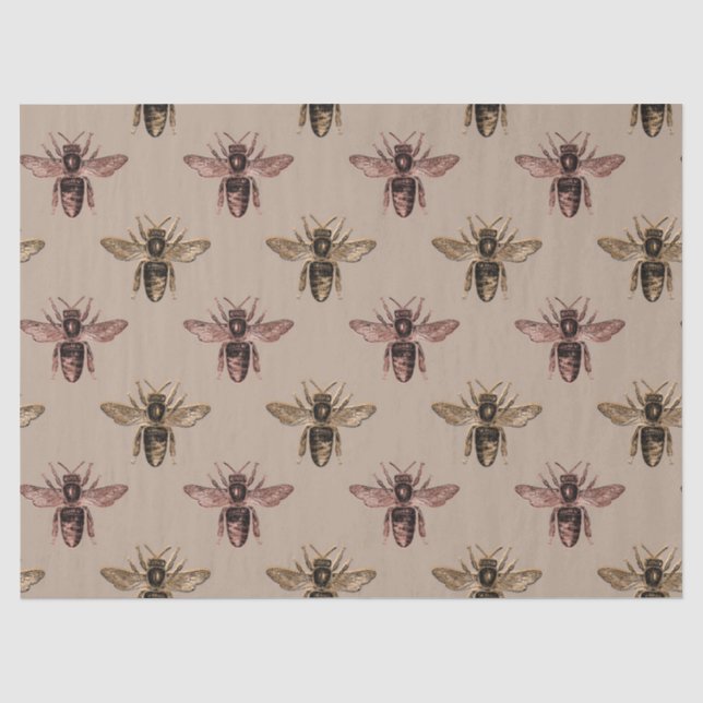 Papel De Seda Série Princesa Abelha Design 14 (Frente )