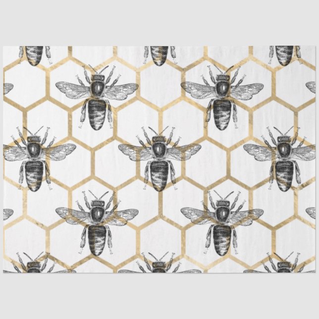Papel De Seda Série Princess Bee Design 40 (Frente )