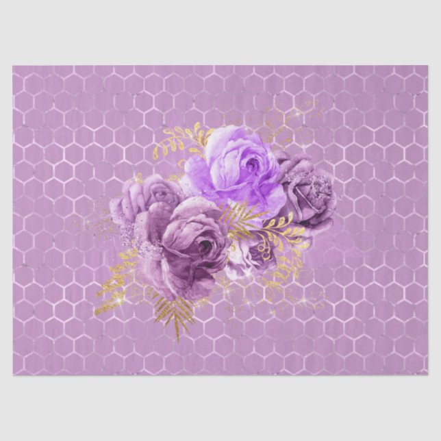 Papel De Seda Série Rainha Abelha Design 27 (Frente )