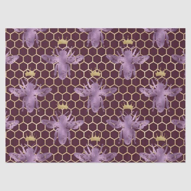 Papel De Seda Série Rainha Abelha Design 35 (Frente )