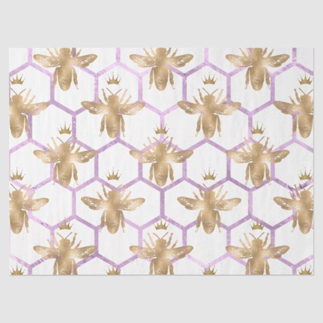 Papel De Seda Série Rainha Abelha Design 41 (Frente )