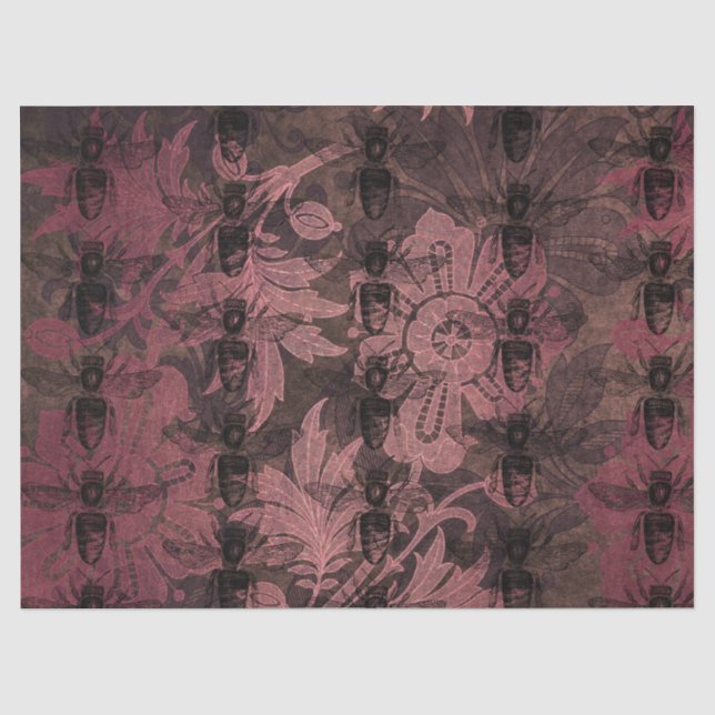 Papel De Seda Série Rainha Abelha Design 54 (Frente )