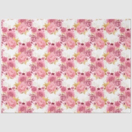 Papel De Seda Série Rosa e Dourado Desenho 5