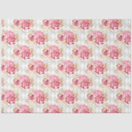 Papel De Seda Série Rosa e Dourado Desenho 7