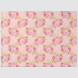 Papel De Seda Série Rosa e Dourado Design 4
