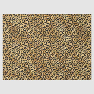 Papel De Seda Série Rosa e Dourado Leopardo Design 1