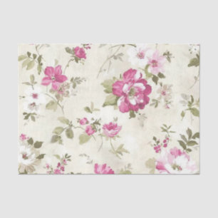 Papel De Seda Série Rosa Shabby Chic Design 10