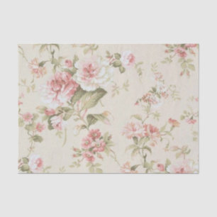 Papel De Seda Série Rosa Shabby Chic Design 17