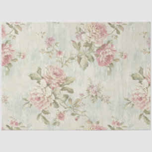 Papel De Seda Série Rosa Shabby Chic Design 3
