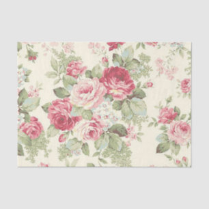 Papel De Seda Série Rosa Shabby Chic Design 6