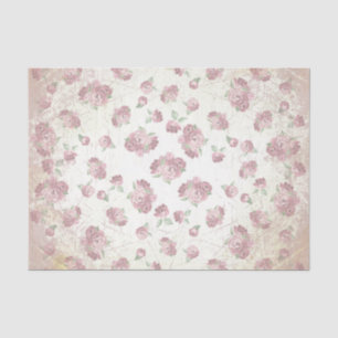 Papel De Seda Série Rosa Shabby Chic Design 8