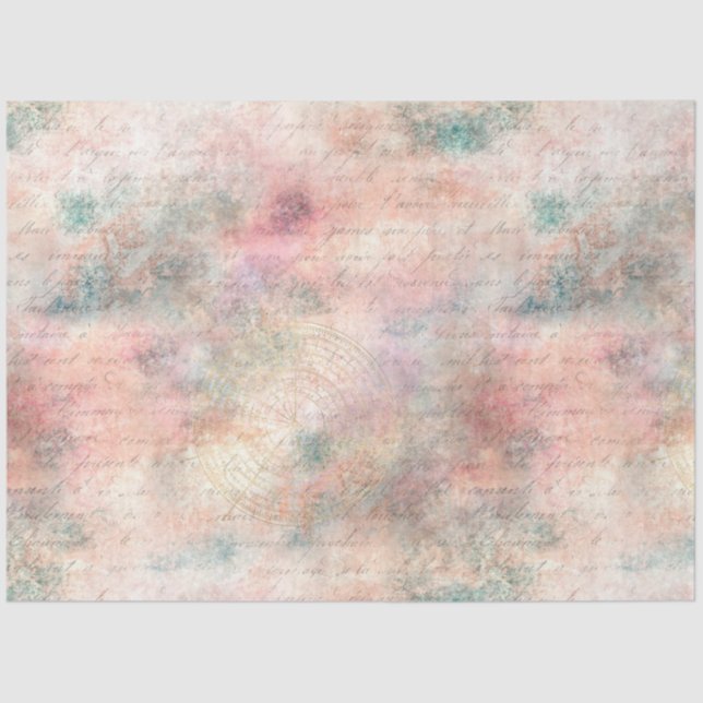 Papel De Seda Série Steampunk Romance Design 3 (Frente )