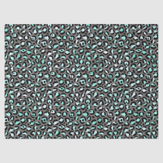 Papel De Seda Série Turquesa Safari Design 11 (Frente )