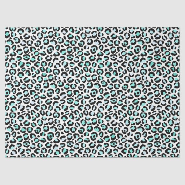 Papel De Seda Série Turquesa Safari Design 17 (Frente )