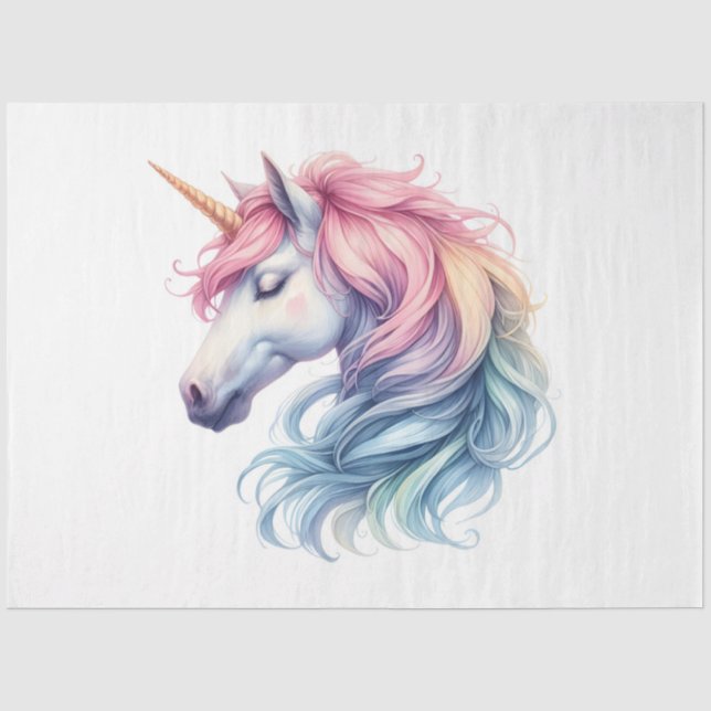 Papel De Seda Série Unicórnio Design 4 (Frente )