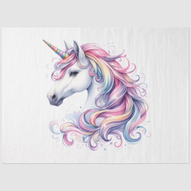 Papel De Seda Série Unicórnio Design 5 (Frente )