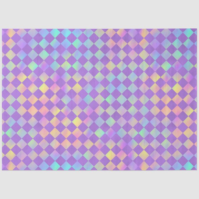Papel De Seda Série Violeta e Arco-íris Design 12 (Frente )