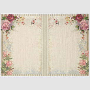 Papel De Seda Série Vitoriana Shabby Chic Design 18
