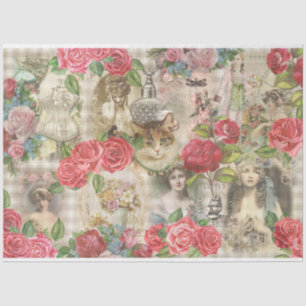 Papel De Seda Série Vitoriana Shabby Chic Design 4