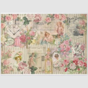 Papel De Seda Série Vitoriana Shabby Chic Design 6